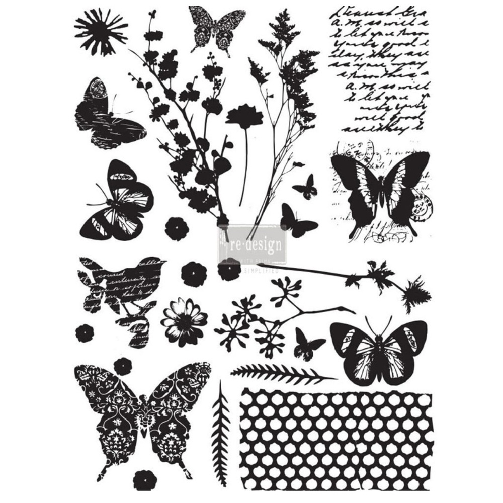 Redesign with Prima Adhesive Transfer | PAPILLON | RARE (retired) | 17” x 23”